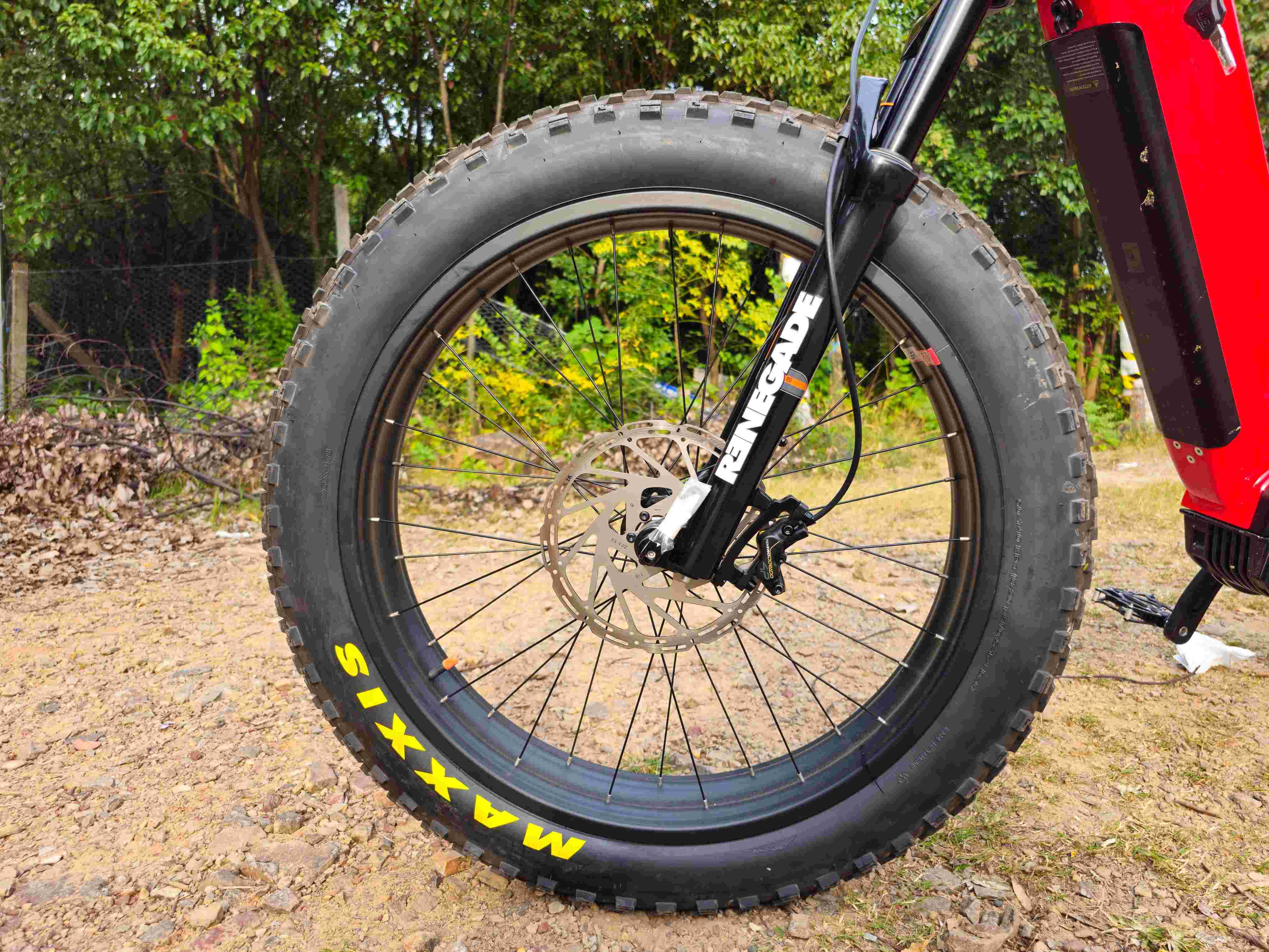 FOG electric bike 26x4.0 fat rim 26x4.8 Maxxis tires dirt bike high-performance