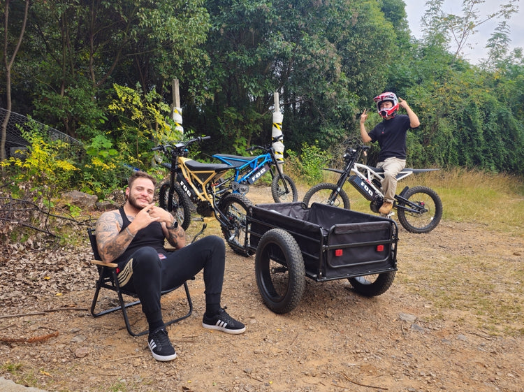 FOG EBIKE Brand Story: A group of young entrepreneurs driven by a spirit of adventure, creating electric dirt bikes designed for exploration.